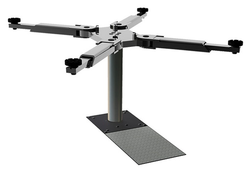[P1-35.19-X] Single-ram pit lift X with swing-arm support, 3.5 t, 1900 mm stroke (P1-35.19-X, PITLIFT)