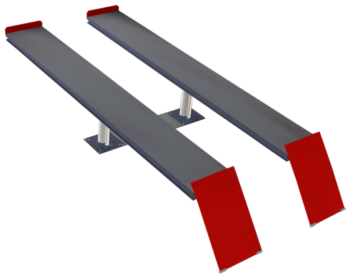 [P2-50.19-50A48] Two-ram lift P2-50 50A with 4800 mm drive-on runways, 5 t, 1900 mm stroke (P2-50.19-50A48, PITLIFT)