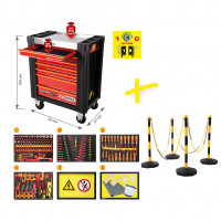 [117.6155] PERFORMANCEplus e10 tool trolley with 164 insulated tools for hybrid and electric vehicles (117.6155, KS TOOLS)