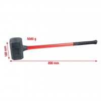 [140.5259] Dead blow mallet XL, 5500 g (140.5259, KS TOOLS)