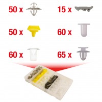 [420.0750] Trim clip assortment for Renault, 300 pcs (420.0750, KS TOOLS)