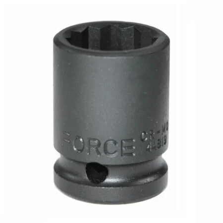 [444027] Īsa pastiprināta trieciena muciņa 1/2" 28 mm (444027, GENIUS)