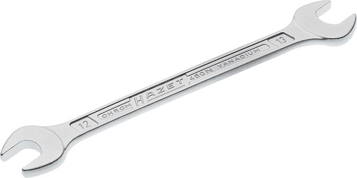 [450N-12X13] Double open-end wrench, outside hexagon profile, 12 × 13 mm (450N-12X13, HAZET)