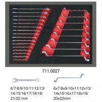 [711.0027] Atslēgu komplekts, 24 gab., 1/1 sistēmas ieliktnī (711.0027, KS TOOLS)