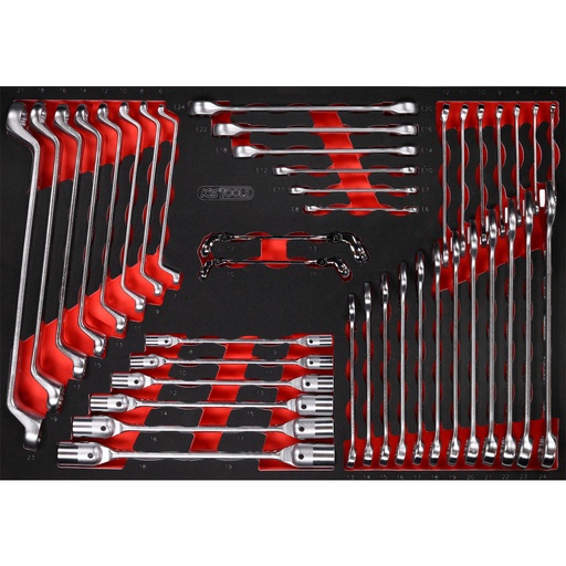 [811.1041] Spanner set in foam insert, 41 pcs (811.1041, KS TOOLS)