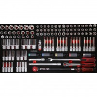 [813.0120] Muciņu komplekts 1/2 collas putuplasta ieliktnī, 120 gab. (813.0120, KS TOOLS)