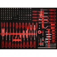 [821.0142] 1/4 in. Socket and Screwdriver Set in Foam Insert, 142 pcs. (821.0142, KS TOOLS)