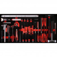 [813.1036] Āmuru, kaltu un mērinstrumentu komplekts putuplasta ieliktnī, 36 gab. (813.1036, KS TOOLS)