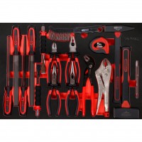 [811.0017] Pliers, hammer and chisel set in foam insert, 17 pcs (811.0017, KS TOOLS)