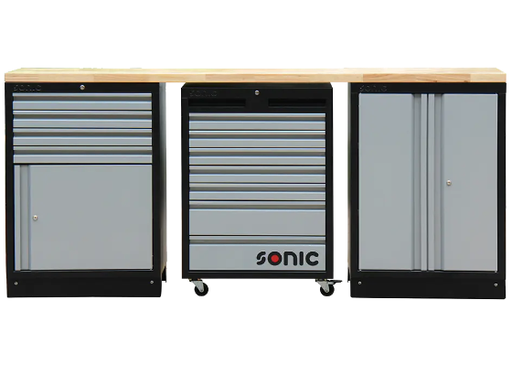 [4731516] Workbench with wooden tabletop, tool trolley Sonic Equipment BV (4731516, SONIC)