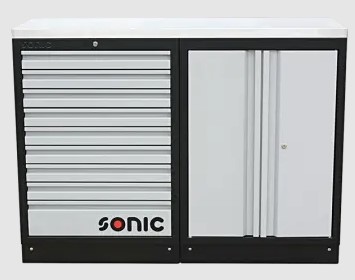 [4731606] Įrankių spintelių komplektas su nerūdijančio plieno stalviršiu (4731606, SONIC)