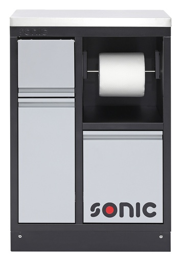 [47649] Spintelė su popieriaus laikikliu ir šiukšliadėže (47649, SONIC)