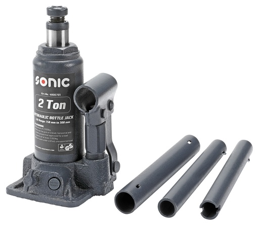 [4800701] Sonic Bottle Jack 2000kg 158-308mm Steel (4800701, SONIC)