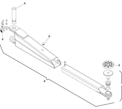 [047390140] Lift long arm, KPX32 (047390140, RAVAGLIOLI)