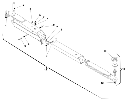 [047390290] Long arm assembly (047390290, RAVAGLIOLI)