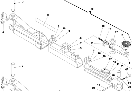 [049690100] Long lift arm EV, right (049690100, RAVAGLIOLI)