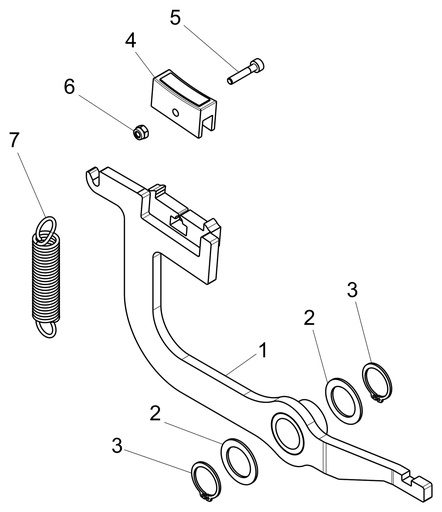 [129794370] Brake lever acquisition wire assembly 3P (129794370, RAVAGLIOLI)