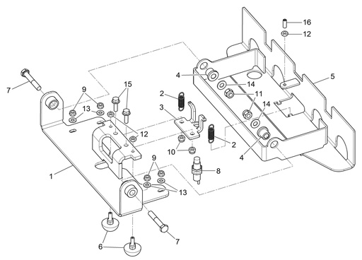 [251090331] Svirtinio valdymo mechanizmo mazgas (251090331, RAVAGLIOLI)