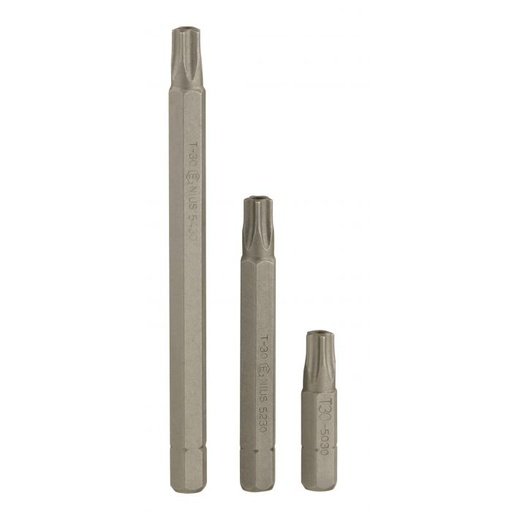[5015] 5 punktu Torx uzgalis ar caurumu 30mm garš T-15 (5015, GENIUS TOOLS)