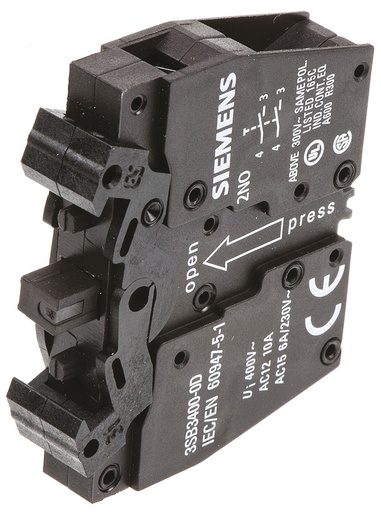 [517247] Kontaktų blokas 2NO 3SB3400-0D (517247, RAVAGLIOLI)