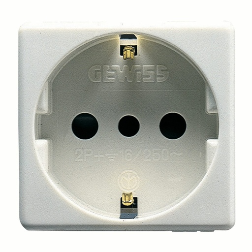 [520074] SCHUKO kontaktligzda 2P ar zemējumu 16A 250V, GW20205 (520074, RAVAGLIOLI)