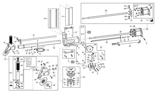 [710592151] Wagon bead breaker support assembly (710592151, RAVAGLIOLI)