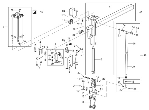 [730093632] Tool arm assembly (730093632, RAVAGLIOLI)