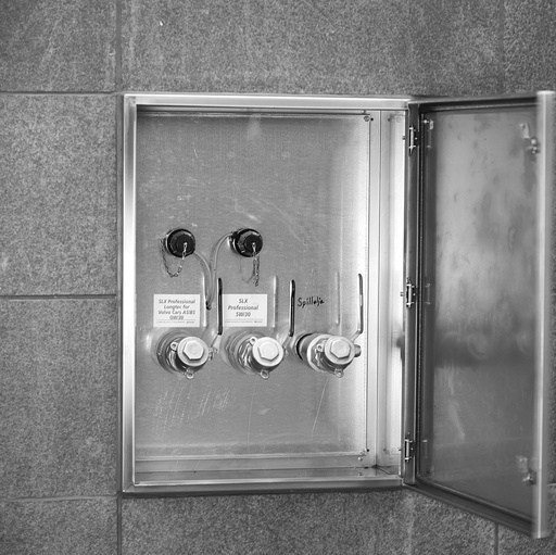 [54104] Stainless steal cabinet with key knob. (54104, EUROLUBE)