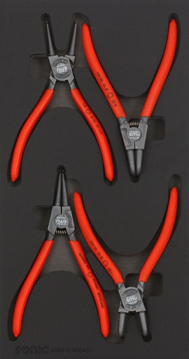 [600430] Snap Ring Pliers Tool Set for Trolley – 4 pcs (Model, Sonic) (600430, SONIC)
