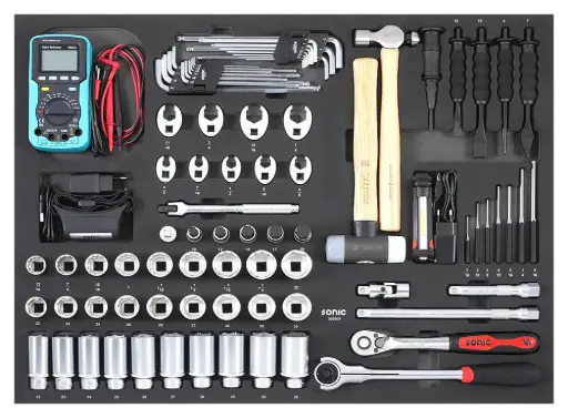 [308601] Tool Set for Trolley 1/2 in. SFS-XL, 86 pcs (308601, SONIC)