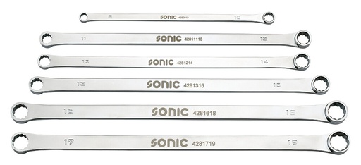 [600610] Ypač ilgas dvigubo žiedo Įrankių komplektas į vežimėlius maišelyje 6 vnt (600610, SONIC)