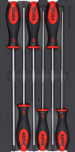 [600627] TORX skrūvgriežu komplekts, gari, 6 daļas (T15–T40) (600627, SONIC)