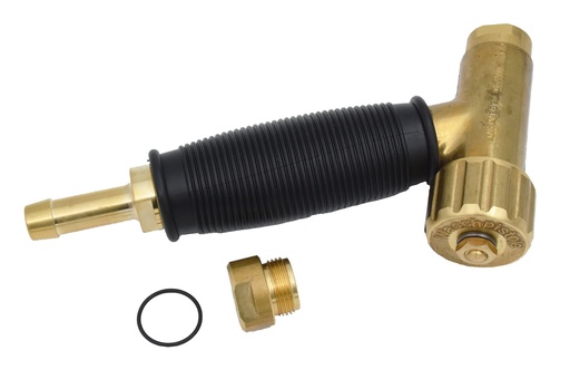 [36728] Wash handle. Heavy duty, die-cast brass with rubber covered handle (36728, EUROLUBE)
