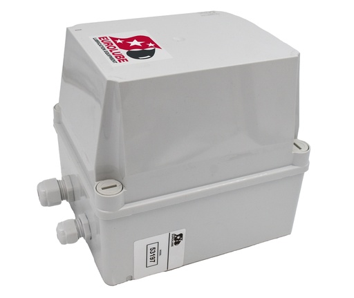 [53197] Power supply unit with relay for waste oil pumps, enclosed 24VDC 5A - 230V, used when there are more than 2 waste oil solenoid valves in the system. (53197, EUROLUBE)