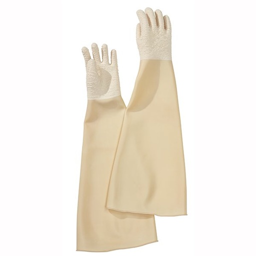 [2222094] IBS protective gloves, latex (beige) for WD-100, incl. fastening tape (2222094, IBS SCHERER)
