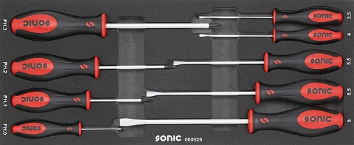 [600929] Screwdriver set for tool case 4730414, 9 pcs (600929, SONIC)