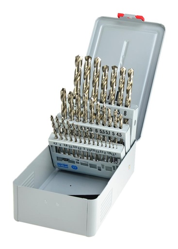 [20200350] Grąžtų rinkinys HSS-Co DIN 338 RN, 1–10,5 mm, 32 dalių, kasetėje (20200350, PICHLER)