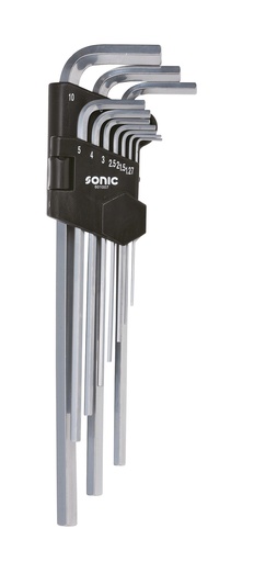 [601007] Sonic šešiabriaunių raktų rinkinys, ypač ilgų, 10 vnt. (601007, SONIC)