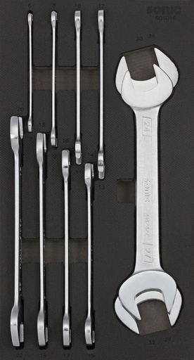 [601016] Combination Wrench Set for Trolley, 10 pcs (601016, SONIC)