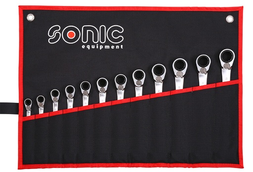 [601219] Ratcheting wrench set 12 pcs (601219, SONIC)
