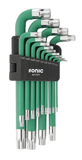 [601307] Izliektu TORX atslēgu komplekts ar magnētu 13gab. (601307, SONIC)