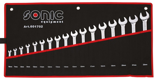 [601702] Sonic kombinēto uzgriežņu atslēgu komplekts 17 gab. (601702, SONIC)
