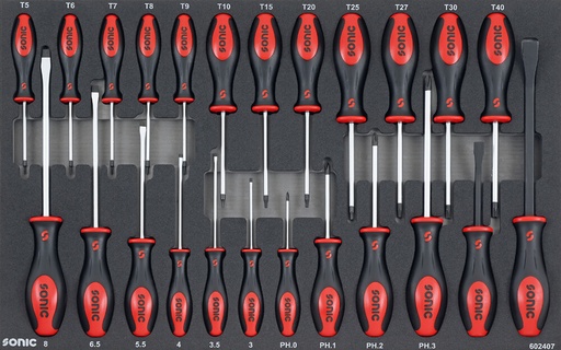 [602407] Screwdriver set SFS-M 24-pcs. (602407, SONIC)