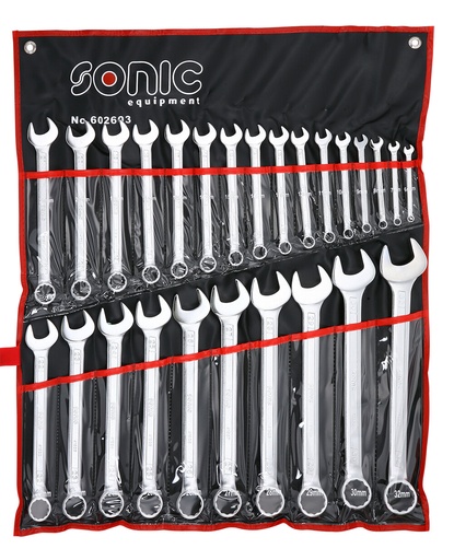 [602603] Combination wrench set in a pouch, 26 pcs (602603, SONIC)