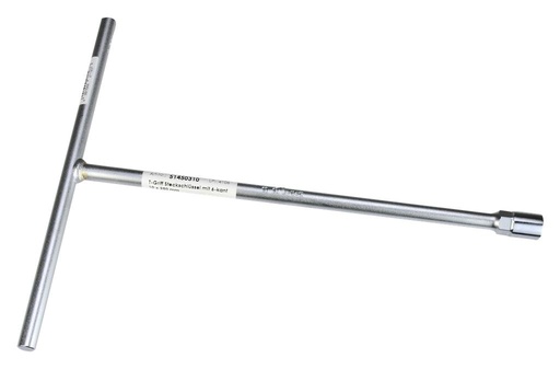 [51450310] T-Griff Steckschlüssel mit 6-kant 10 x 250 mm (51450310, PICHLER)