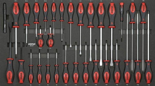 [603207] Įrankių komplektas į vežimėlius, 32 vnt., SONIC EQUIPMENT (603207, SONIC)