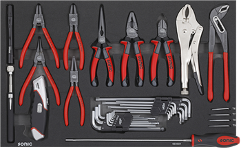 [603601] Pliers set for tool trolley, 36 pcs (603601, SONIC)