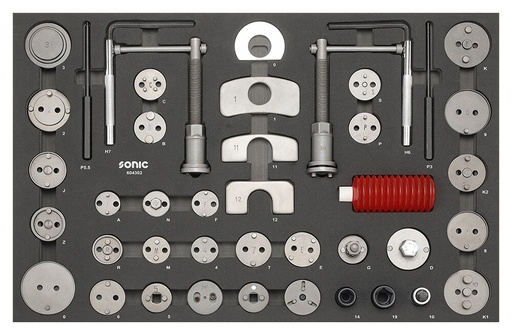 [604302] SFS tool set for trolley, 43 pcs (604302, SONIC)
