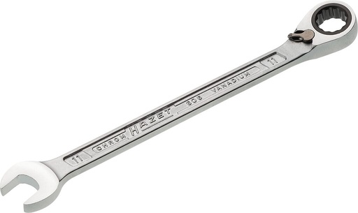 [606-11] Ratcheting combination wrench - Outside 12-point traction profile (606-11, HAZET)