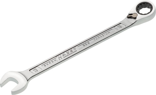 [606-13] Ratcheting combination wrench - Outside 12-point traction profile (606-13, HAZET)